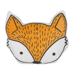 2 bawełniane poduszki dla dzieci lis 50 x 40 cm pomarańczowe VADODARA