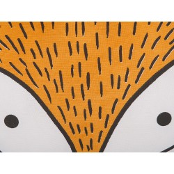 2 bawełniane poduszki dla dzieci lis 50 x 40 cm pomarańczowe VADODARA