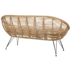 Zestaw ogrodowy dla 3 osób MARATEA Rattan Naturalny