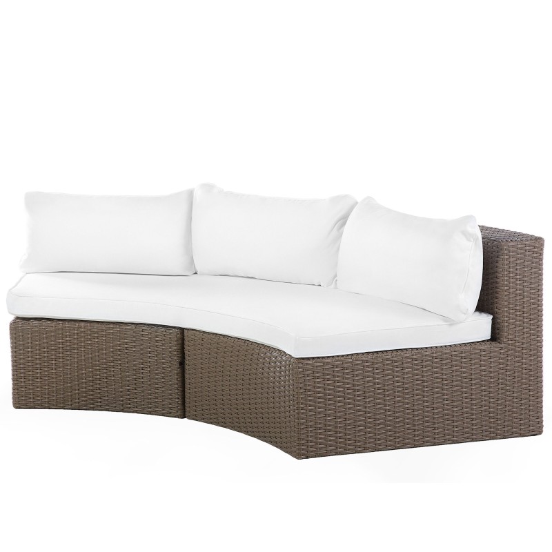 Zestaw ogrodowy ze stolikiem dla 9 osób SEVERO Technorattan Brązowy