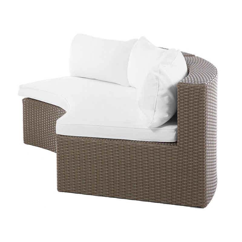 Zestaw ogrodowy ze stolikiem dla 9 osób SEVERO Technorattan Brązowy