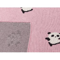 Koc TALOKAN Bawełna 130 x 170 cm Różowy