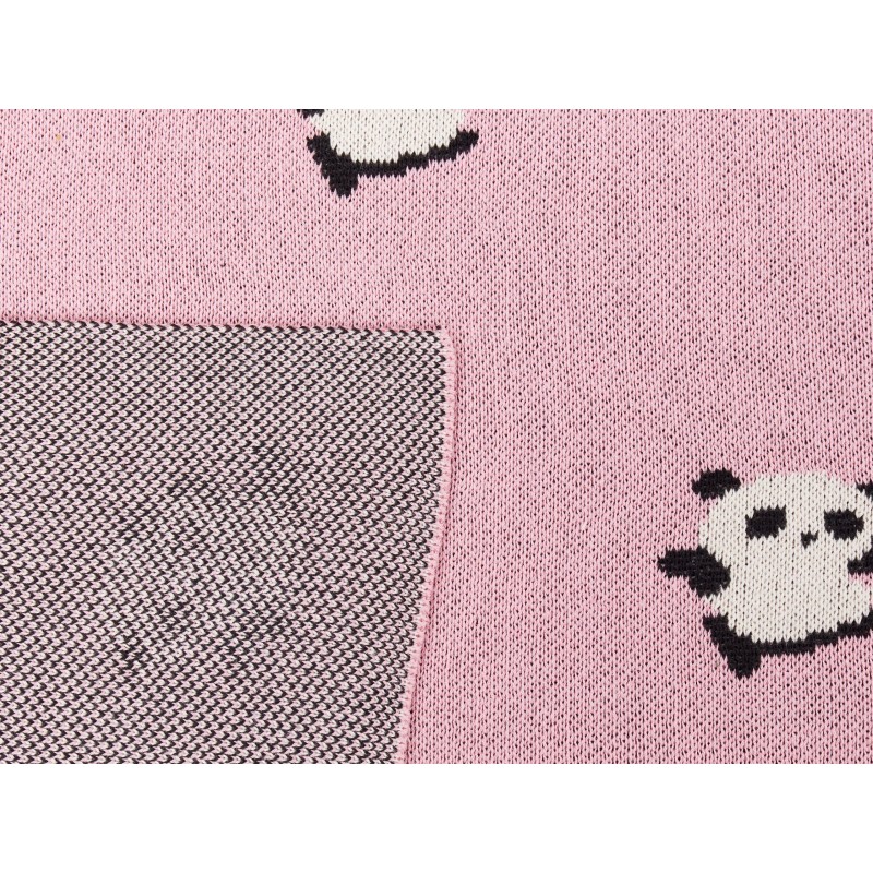 Koc TALOKAN Bawełna 130 x 170 cm Różowy