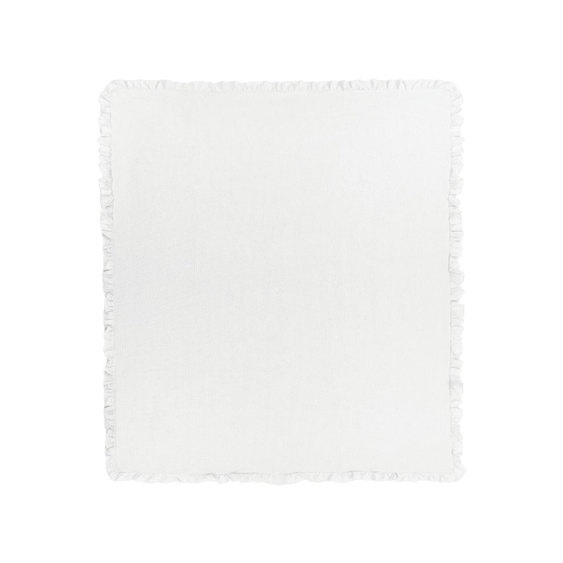 Narzuta na łóżko HATTON Bawełna 200 x 220 cm Złamana biel