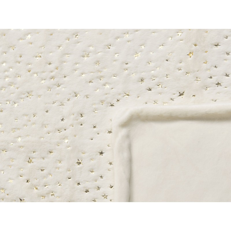 Koc ALAZEYA 150 x 200 cm Jasnobeżowy