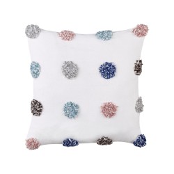 2 poduszki dekoracyjne bawełniane 45 x 45 cm białe BRACKEN