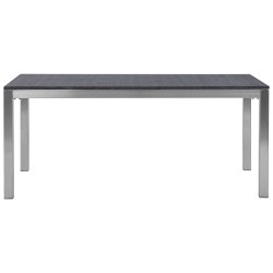 Stół ogrodowy GROSSETO 180 cm 90 cm Płomieniowany Granit Grafitowy