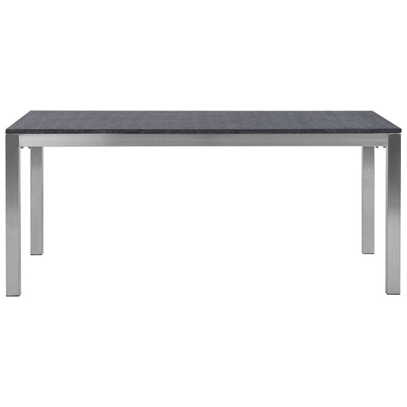 Stół ogrodowy GROSSETO 180 cm 90 cm Płomieniowany Granit Grafitowy