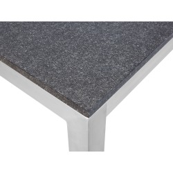 Stół ogrodowy GROSSETO 180 cm 90 cm Płomieniowany Granit Grafitowy