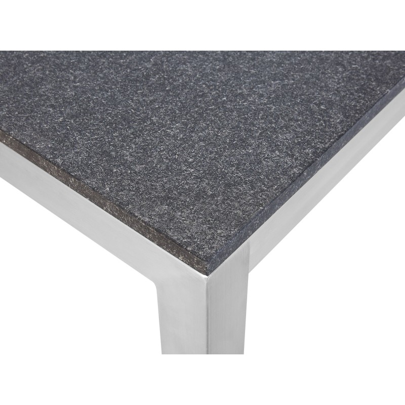 Stół ogrodowy GROSSETO 180 cm 90 cm Płomieniowany Granit Grafitowy