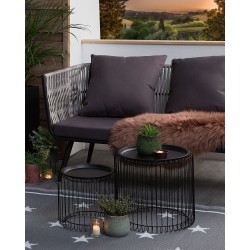 Dywan zewnętrzny 120 x 180 cm ciemnoszary LATUR