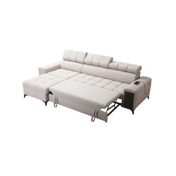 Venna I Maxi Corner Sofa with Sleeping Function and USB Port - Plush, Avra 12