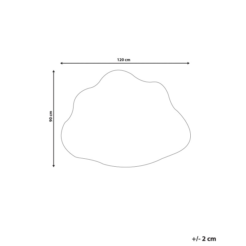 Dywan dziecięcy kształt chmury 90 x 120 cm niebieski CUMULUS
