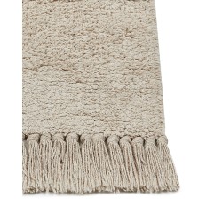 Dywan bawełniany 140 x 200 cm beżowo-czarny NURU