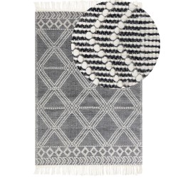 Dywan wełniany 160 x 230 cm szary ze złamaną bielą TOPRAKKALE