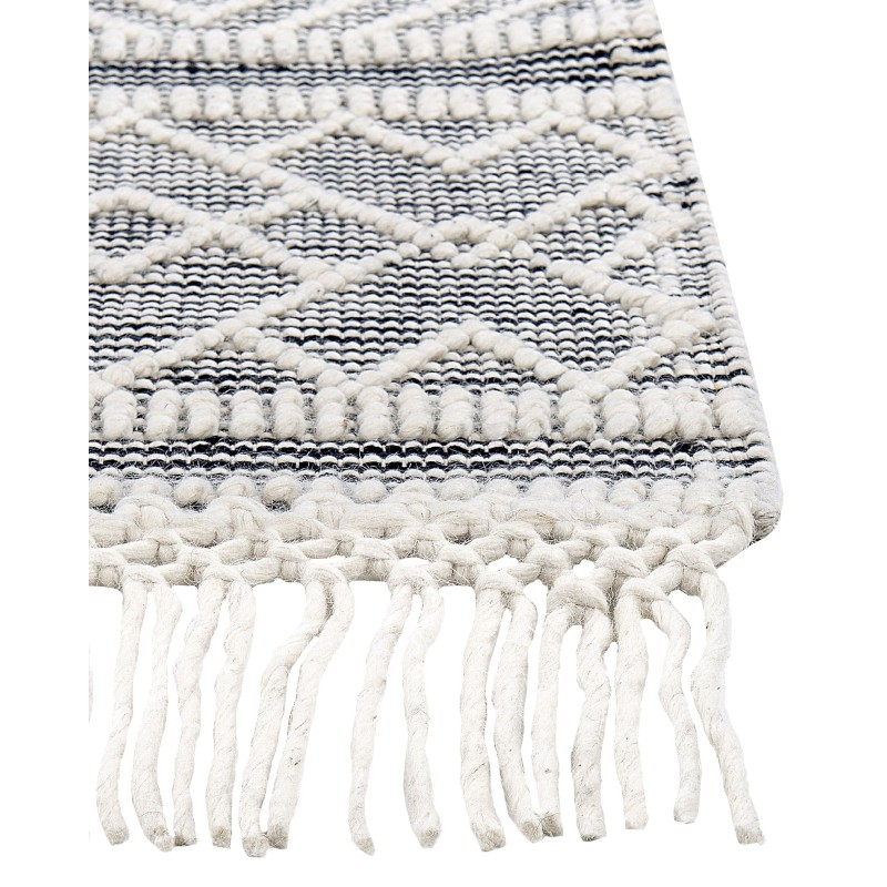 Dywan wełniany 160 x 230 cm szary ze złamaną bielą TOPRAKKALE