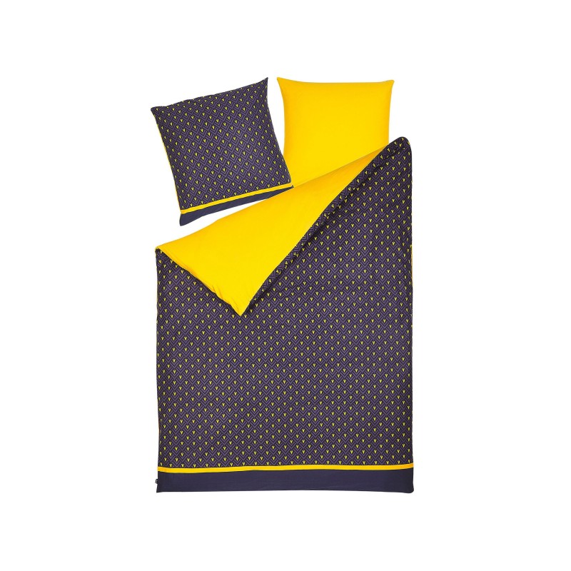 Komplet pościeli WALLINGFORD Bawełna satynowa 135 x 200 cm Niebieski