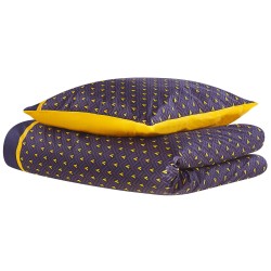 Komplet pościeli WALLINGFORD Bawełna satynowa 135 x 200 cm Niebieski