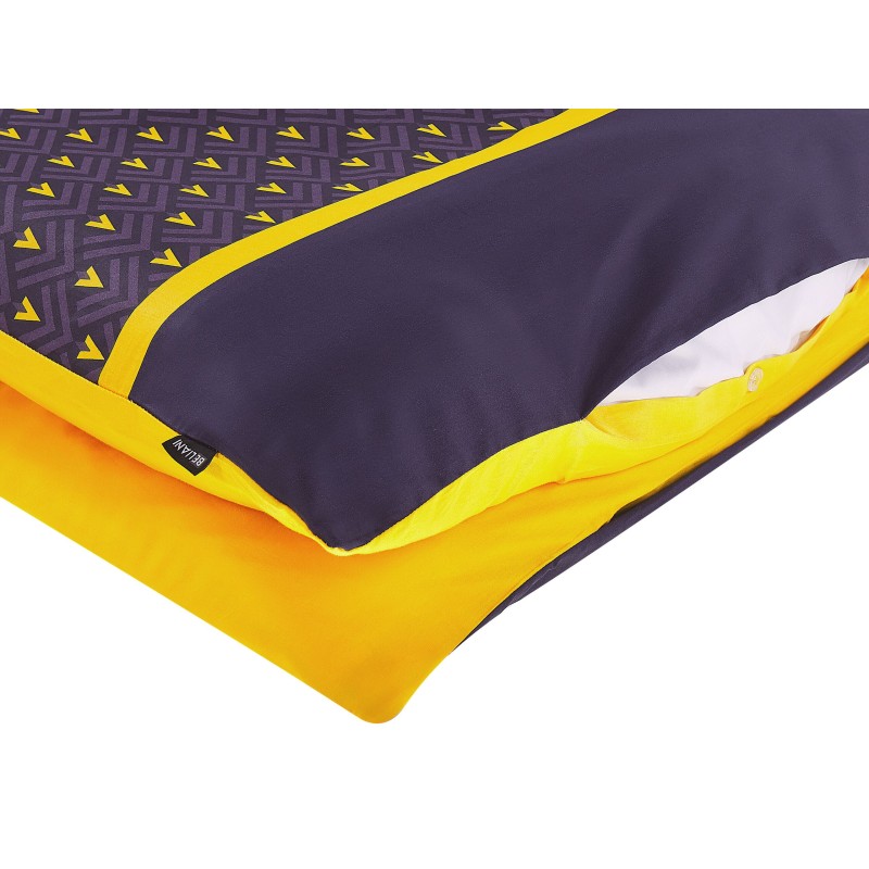 Komplet pościeli WALLINGFORD Bawełna satynowa 135 x 200 cm Niebieski