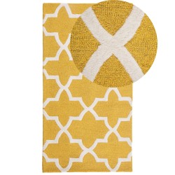 Dywan wełniany 80 x 150 cm żółty SILVAN