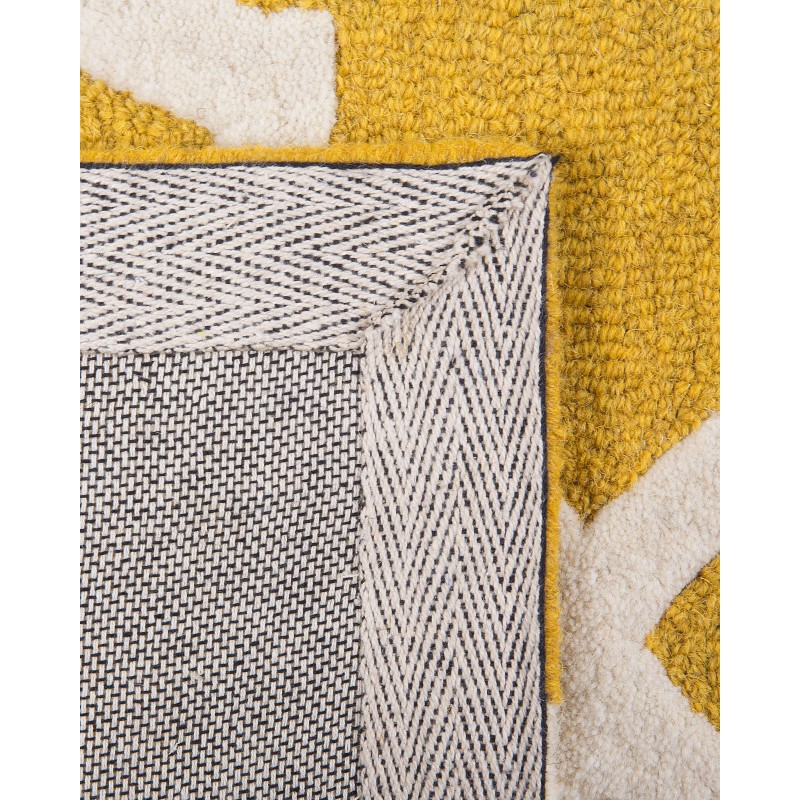 Dywan wełniany 80 x 150 cm żółty SILVAN