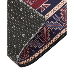 Dywan 80 x 240 cm niebiesko-czerwony KANGAL