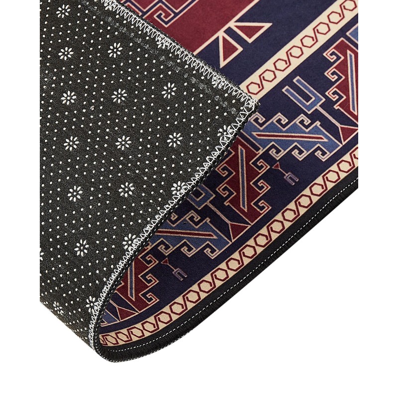 Dywan 80 x 240 cm niebiesko-czerwony KANGAL