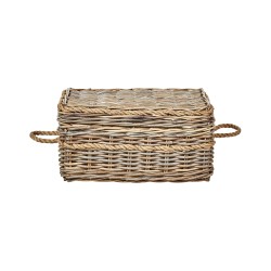 Zestaw 3 koszy GERASA Rattan Naturalny