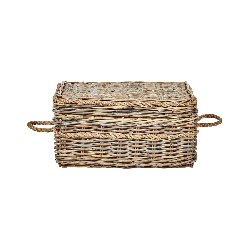 Zestaw 3 koszy GERASA Rattan Naturalny