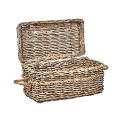 Zestaw 3 koszy GERASA Rattan Naturalny