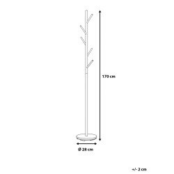Wieszak na ubrania ALLEN Srebrny