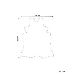 Dywan ze sztucznego futra 150 x 200 cm brązowy KNOLL