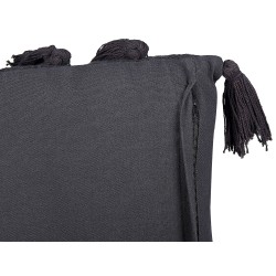 Poduszka dekoracyjna LYTHRUM Bawełna 55 x 35 cm Czarny Jednolity