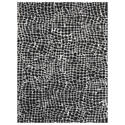 Dywan 300 x 400 cm czarno-biały PUNGE