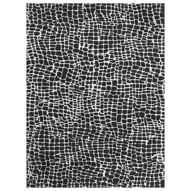 Dywan 300 x 400 cm czarno-biały PUNGE