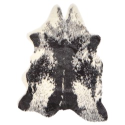 Dywan ekoskóra czarny 60 x 90 cm NAMBUNG