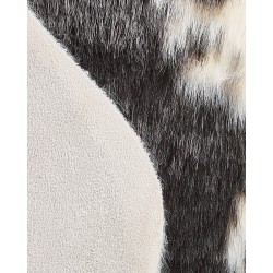 Dywan ekoskóra czarny 60 x 90 cm NAMBUNG