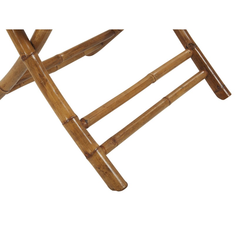 Stolik ogrodowy bambusowy 70 x 70 cm jasne drewno MOLISE