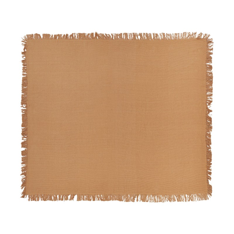 Narzuta na łóżko YERBENT Bawełna 200 x 220 cm Złoty brąz