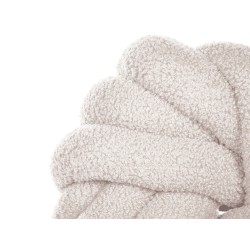 Poduszka dekoracyjna AKOLA Boucle 31 x 31 cm Złamana biel Jednolity