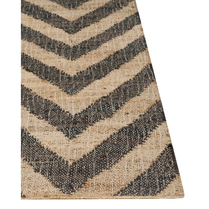 Dywan z juty 200 x 300 cm beżowo-czarny DEDEPINARI