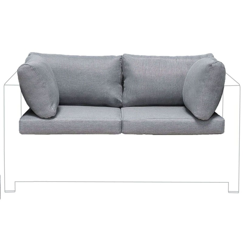 Komplet poszewek na poduchy ogrodowe MILANO Szary