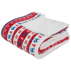 Koc REKA 200 x 220 cm Czerwony