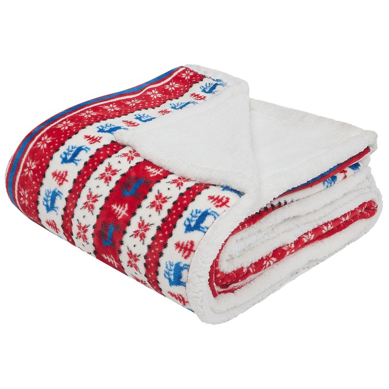 Koc REKA 200 x 220 cm Czerwony