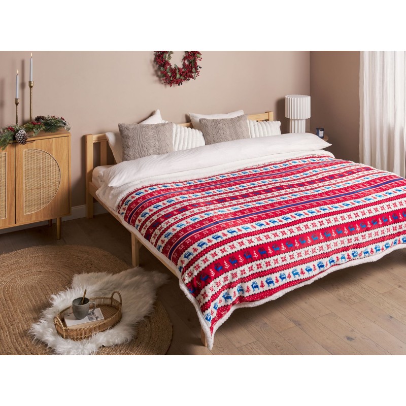 Koc REKA 200 x 220 cm Czerwony