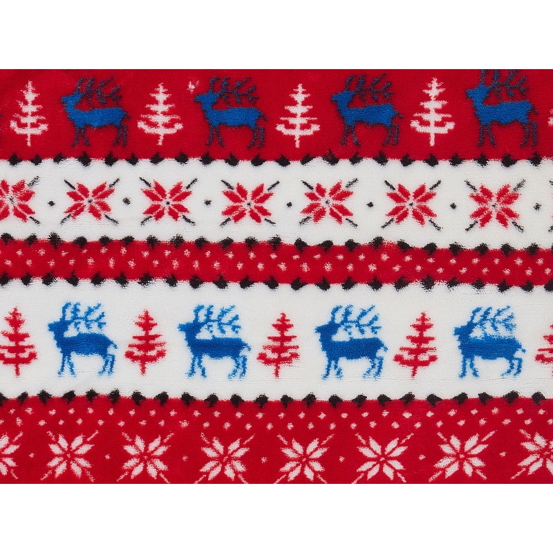 Koc REKA 200 x 220 cm Czerwony