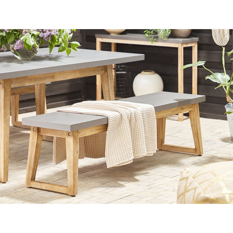 Ławka ogrodowa ORIA 160 cm Beton Szary