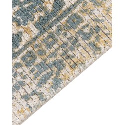 Dywan z wiskozy 140 x 200 cm żółto-zielony BOYALI