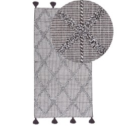 Dywan bawełniany 80 x 150 cm brązowy TUZLA