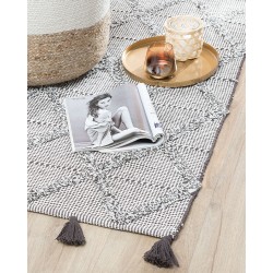 Dywan bawełniany 80 x 150 cm brązowy TUZLA